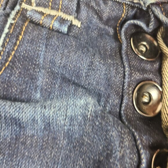 Vintage Y2K Ed Hardy‎ Death or Glory Distressed Embroidered Baggy Jeans 30 x 34” - Picture 4 of 13